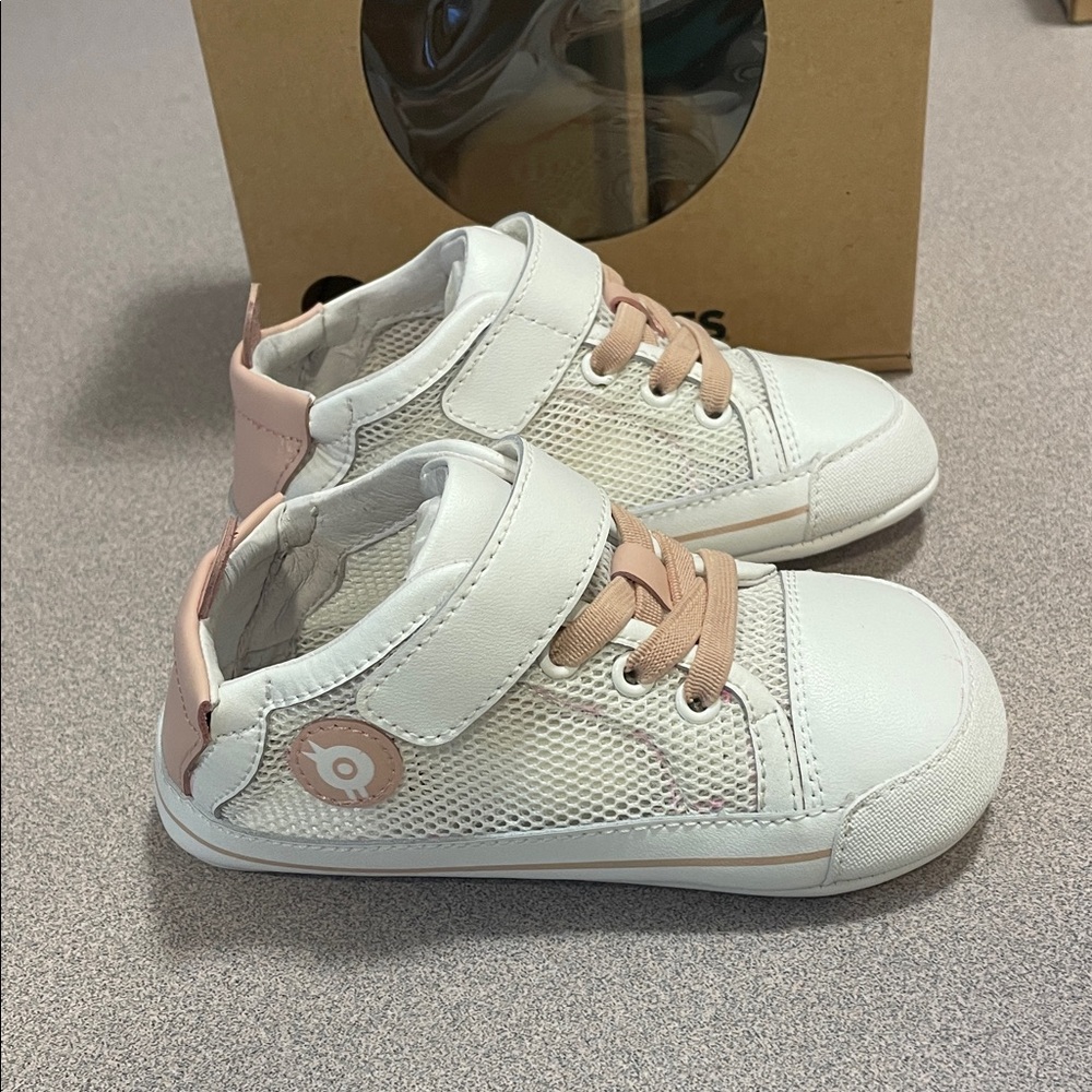 Old Soles Kids Sneakers Baby Mesh Snow/Powder Pink Podiatrist Approved New